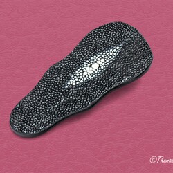 Mother of Pearl and Damascus Dress Knife stingray sheath