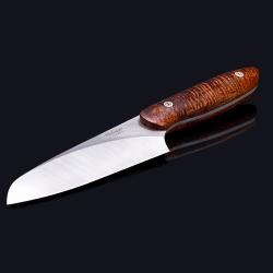 Evolution Chef Knife 140mm with Premium Curly Koa Handle