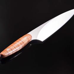 New Generation Chef 200mm - Fiddleback Maple Handle right side