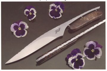 Jasper handled knife by Haslinger