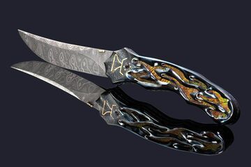 Thus Spoke Zarathustra Folding Knife with Ammonite Inlay