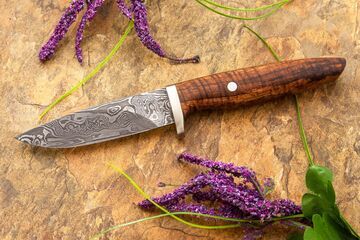 Random Damascus and Curly Koa Hunter