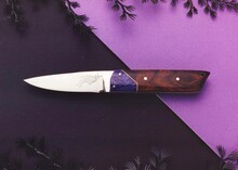 Charoite Ironwood Utility Knife