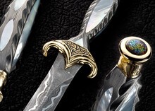 The Golden Dagger with Damacus blade and mother of pearl inlays
