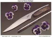 Jasper handled knife by Haslinger