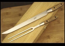 Curly Maple and African Blackwood Carving Set