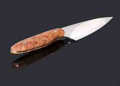 New Generation Chef Knife 152mm Blade with Maple Burl Handle other view