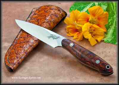Ironwood Utility with carp leather sheath