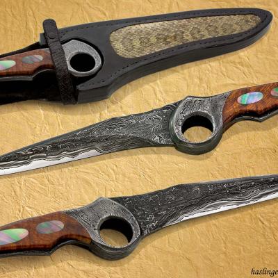 FJ 1 Subhilt Damascus knife knife combo image