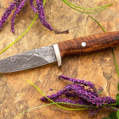 Random Damascus and Curly Koa Hunter