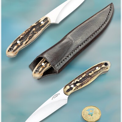 Sambar Stag Bird and Trout Knife Nitro V