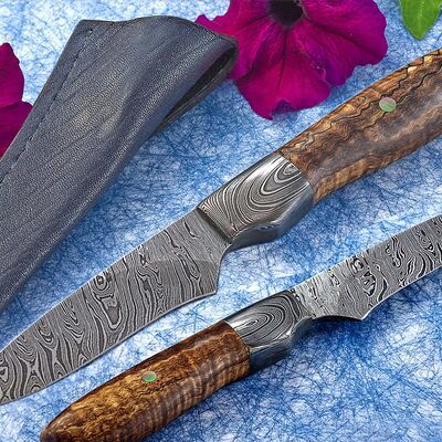 Twisted Damascus and Maple Hunter
