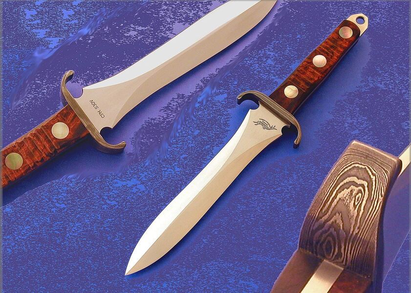 EK Dagger with black lip pearl inlays