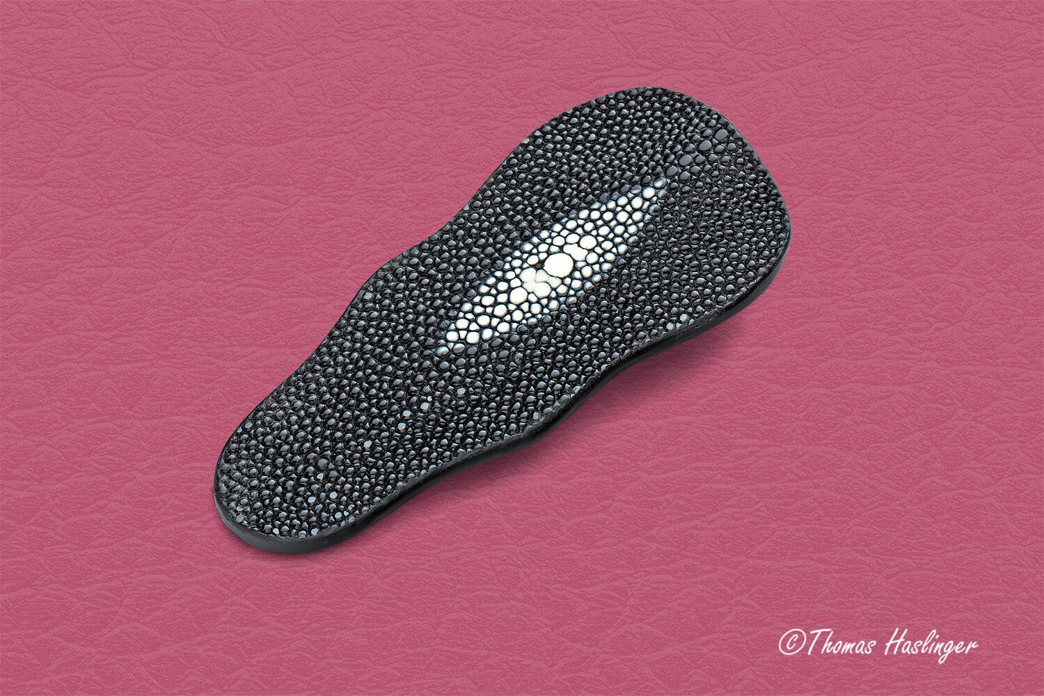 Mother of Pearl and Damascus Dress Knife stingray sheath