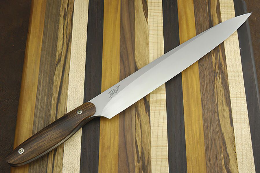 Sashimi Chef Knife with Curly Koa Handle