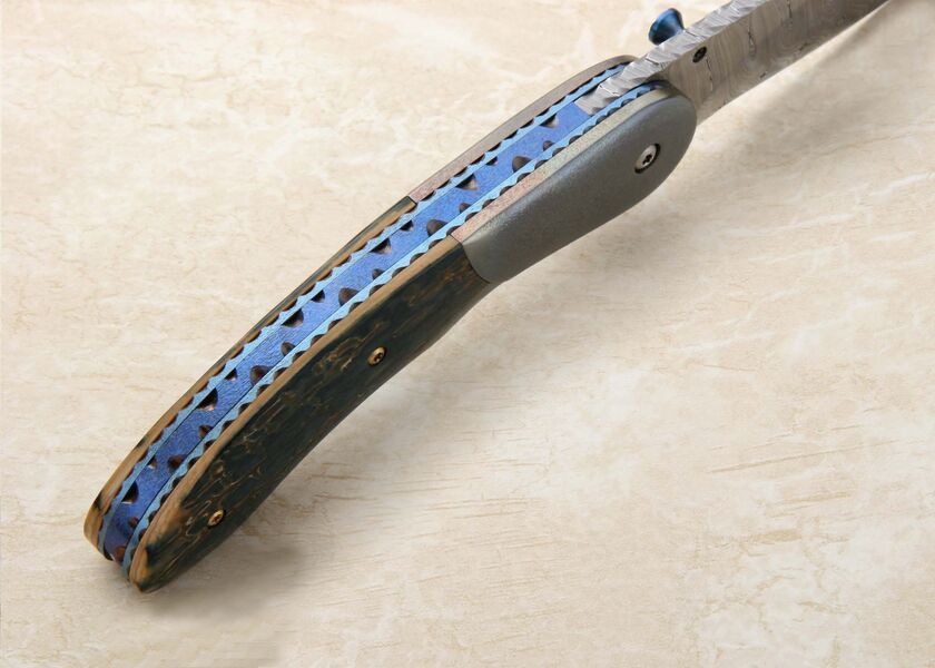 Ivory &amp; Damascus Gentlemen Folder file worked