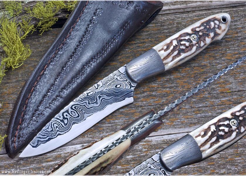 Kernmantle Damascus Stag Hunter