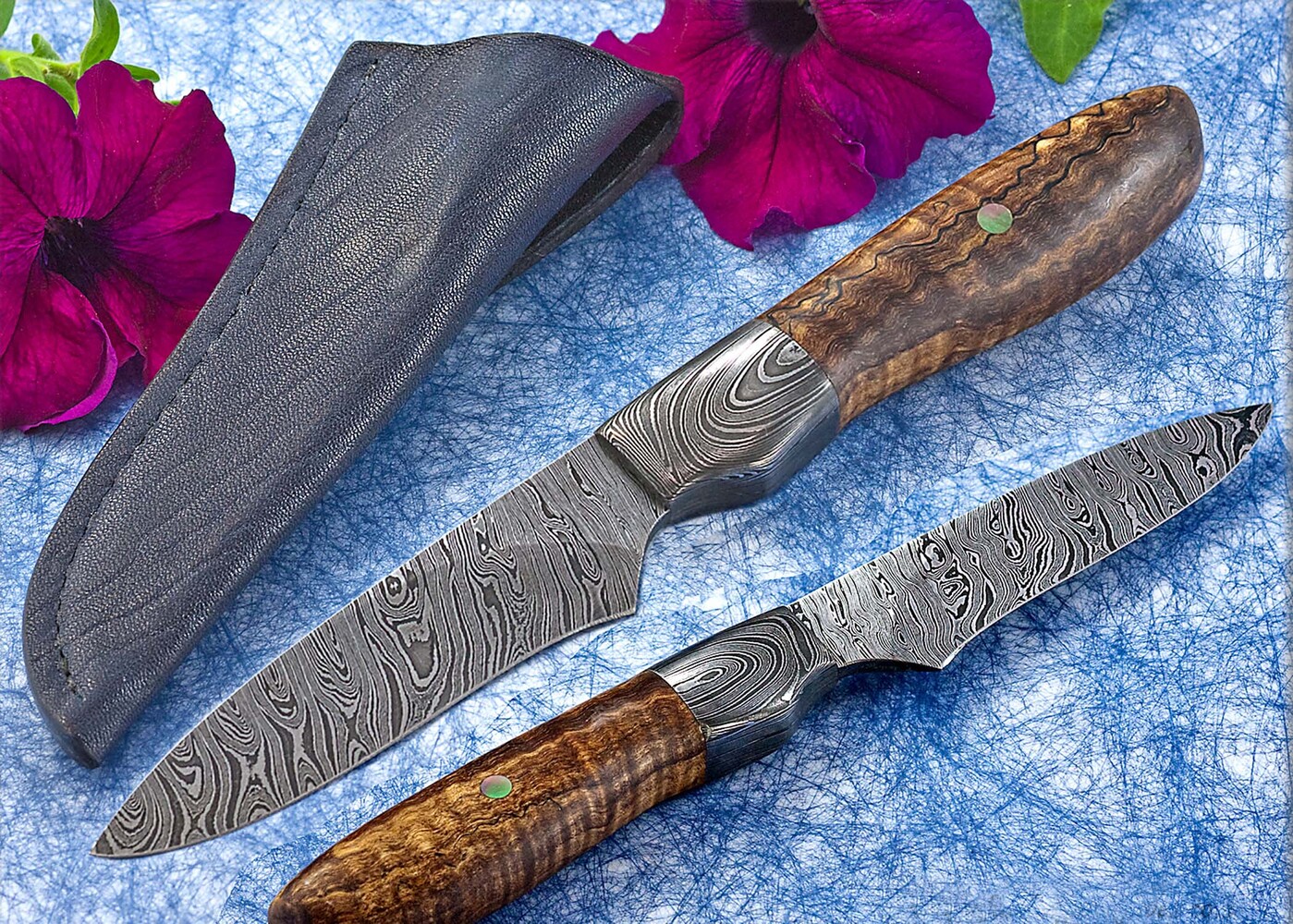 Twisted Damascus and Maple Hunter