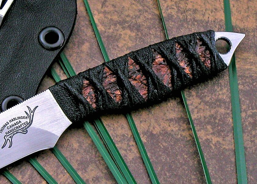Firefly Neck Knife with Cord Wrap kydex sheath