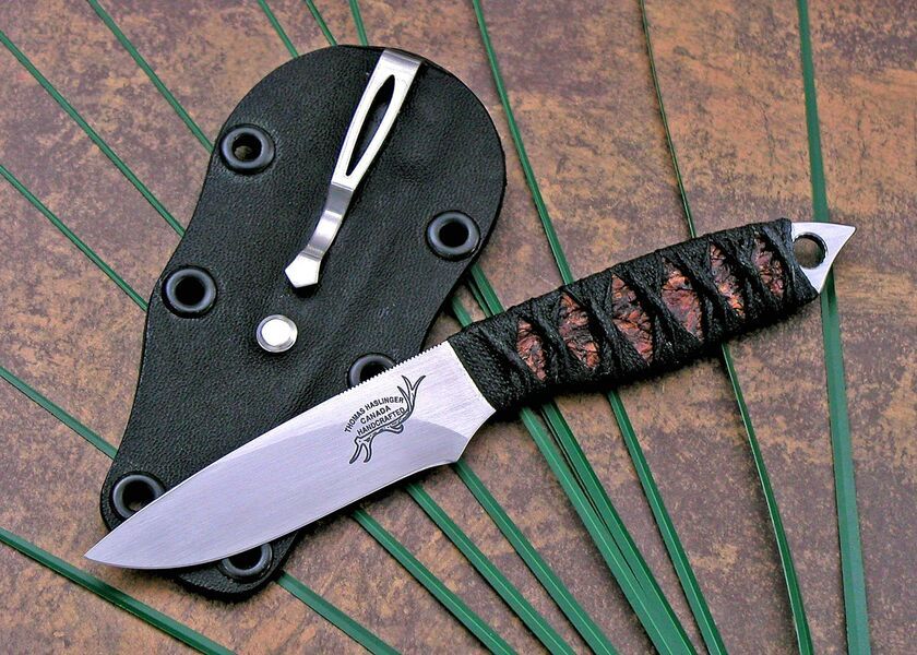 Firefly Neck Knife with Cord Wrap kydex sheath