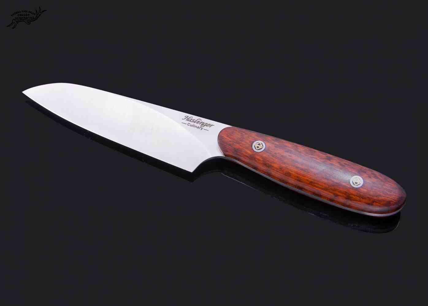 Santuko paring knife with snakewood handle Haslinger Knives